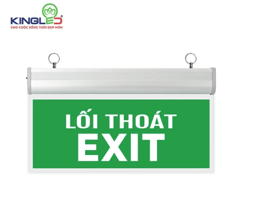 ĐÈN KINGLEG EXIT CHỈ HƯỚNG LỐI THOÁT Kích Thước  355-143-23mm  EX-3-1M