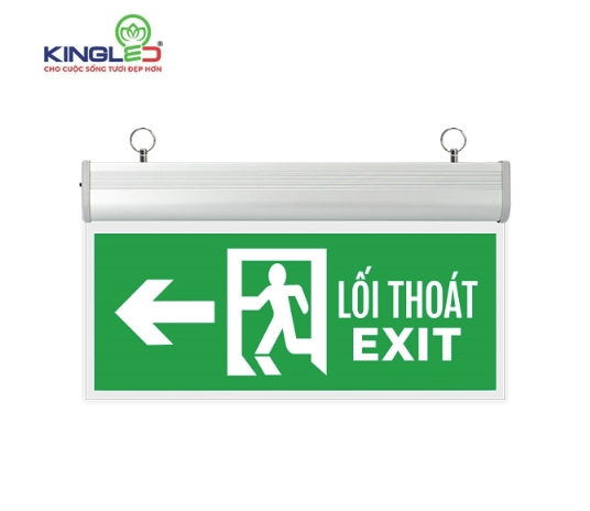 ĐÈN KINGLED EXIT CHỈ HƯỚNG TRÁI Kích Thước  355-143-23mm  EX-3-1M-T