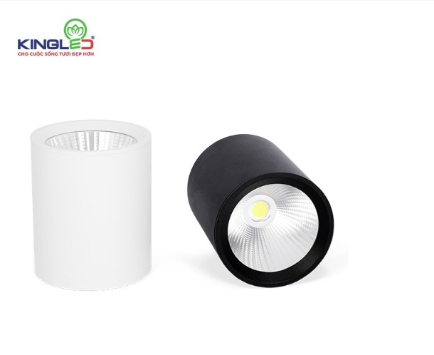 ĐÈN ỐNG KINGLED BƠ CHIẾU RỌI PERIDOT 15W OBR-15SS, VỎ TRẮNG, ĐEN KÍCH THƯỚC PHI 90x100 mm OBR-15SS-V/TT