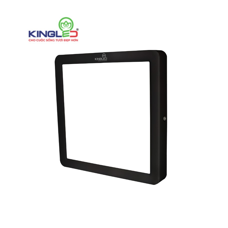 Đèn Kingled Ốp Trần Moonstone 30W Vỏ Đen Vuông Kích Thước 300x300x26mm ONL-30SS-V300 -T/TT/V, Chip Samsung, 3 Màu Sáng, Bảo Hành 2 Năm