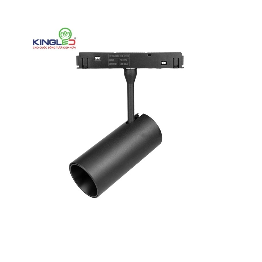 Đèn Rọi Ray Nam Châm KingLed 7W Vỏ Đen Kích Thước  45x100mm  RNC-7SS-RR