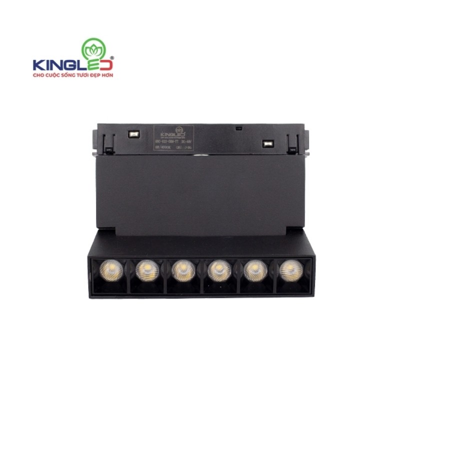 ĐÈN RAY NAM CHÂM KINGLED CRN 6W ĐEN Kích Thước  118x22x118  RNC-6SS-CRN