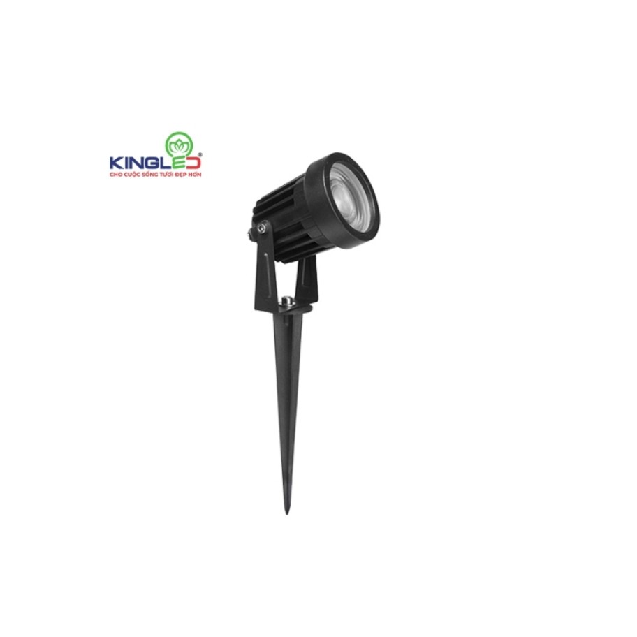 ĐÈN KINGLED CẮM CỎ 7W ÁNH SÁNG VÀNG Kích Thước 60x270x160mm  DCC-7-V