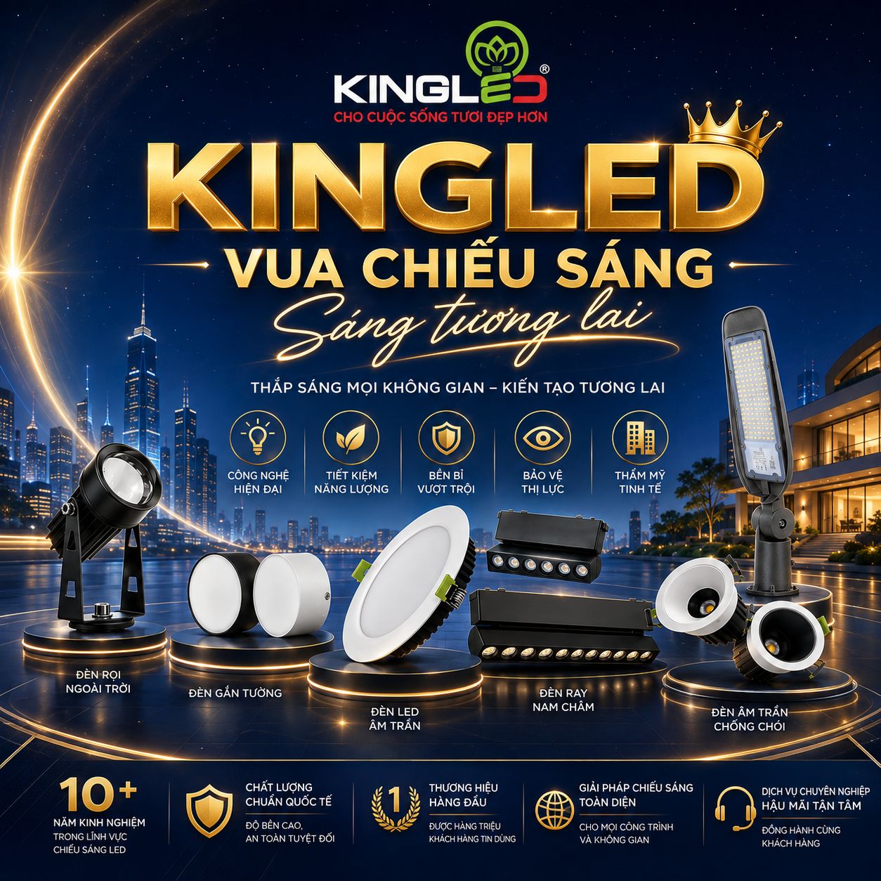 Đèn led Kingled - Vua chiếu sáng, sáng tương lai