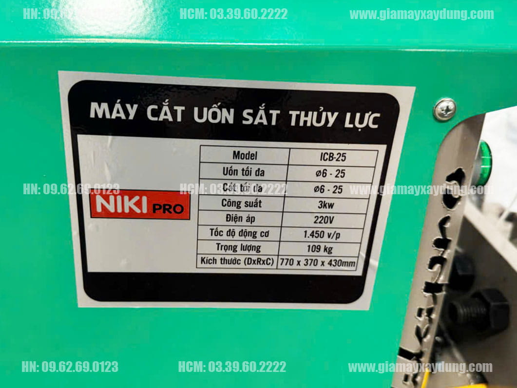 Máy cắt uốn sắt thủy lực