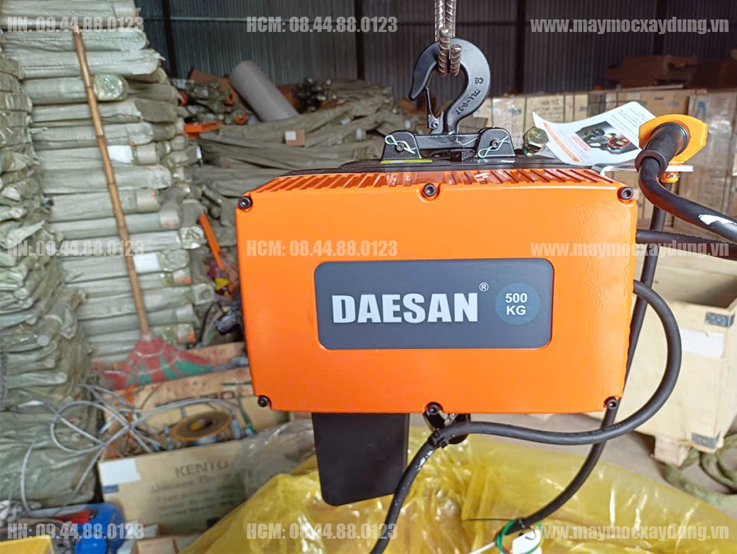 Pa lăng xích điện cố định Daesan 500kg 3m DL-500-3 380V