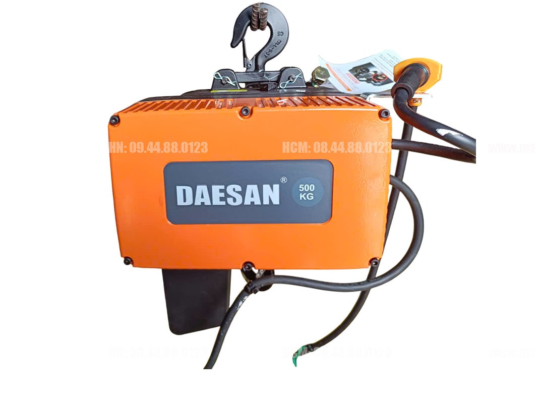 Pa lăng xích điện cố định Daesan 500kg 3m DL-500-3 380V