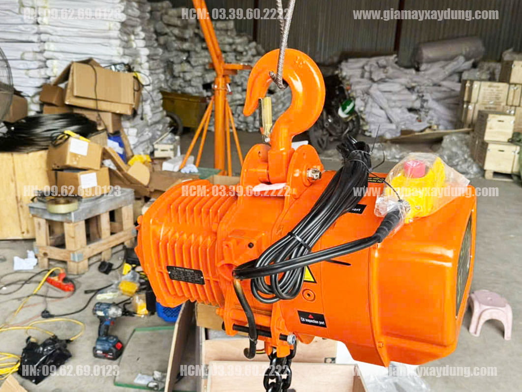 Pa lăng xích điện cố định 3 tấn 6 mét 380V