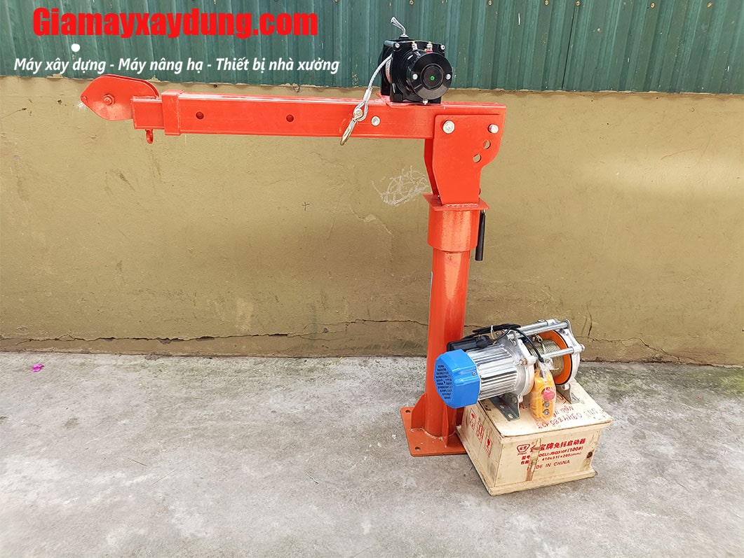 Cẩu xoay 360 độ 1 tấn lắp tời điện 6000LBS 12V/24V