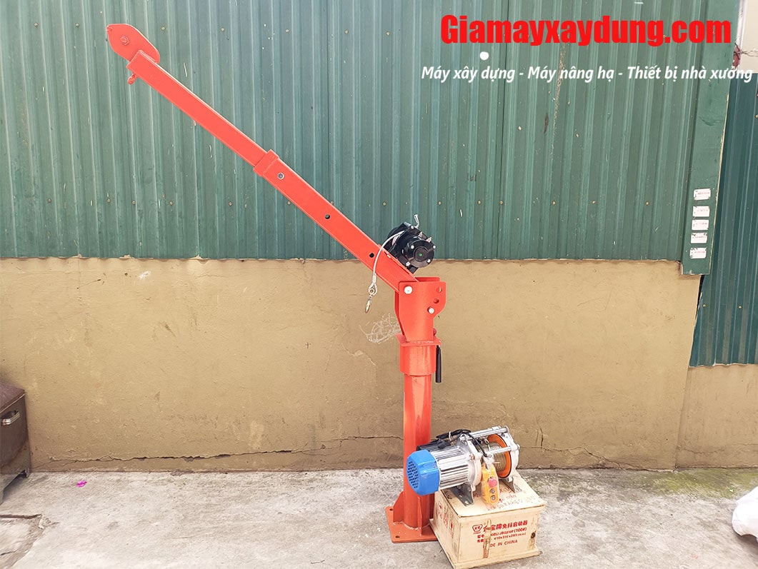 Cẩu xoay 360 độ 1 tấn lắp tời điện 6000LBS 12V/24V