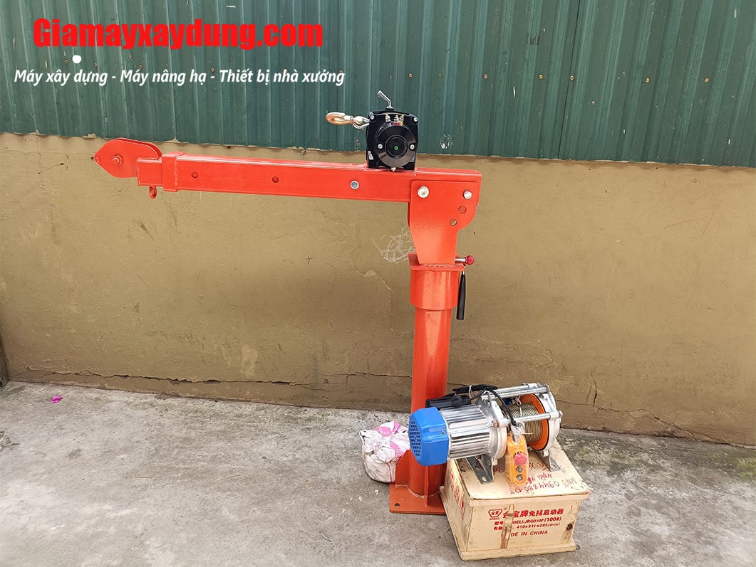 Cẩu xoay 360 độ 1 tấn lắp tời điện 6000LBS 12V/24V