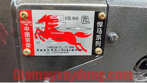 Máy nổ Diesel ChangChai HS520M 45 HP