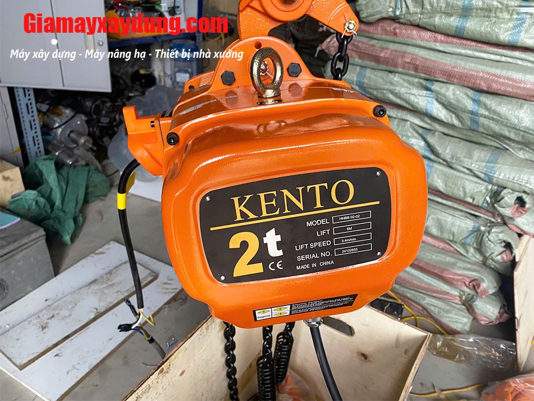 Pa lăng xích điện di chuyển 2 tấn 6m HHBB02-01 380V