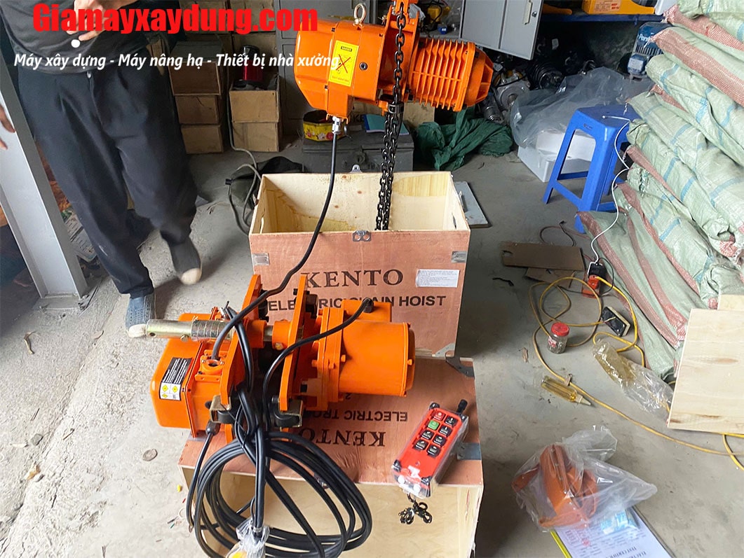 Pa lăng xích điện di chuyển 2 tấn 6m HHBB02-01 380V