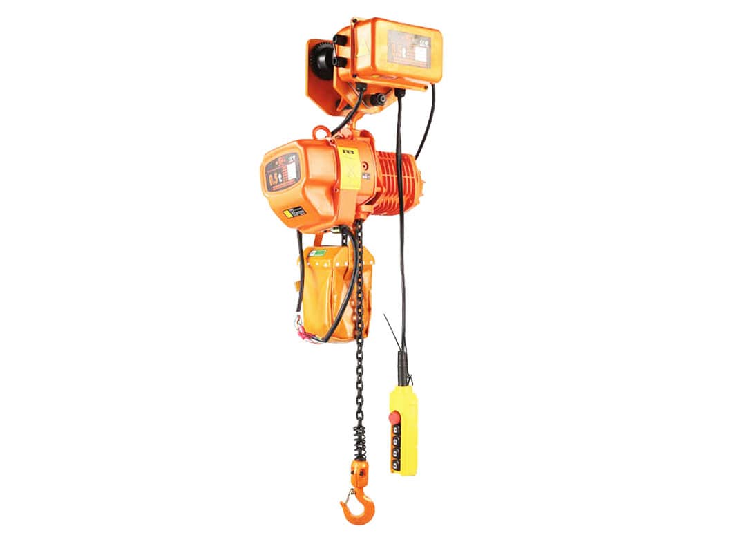 Pa lăng xích điện di chuyển 500kg 6m 7.2 mét/phút 380V HHBB0.5-01