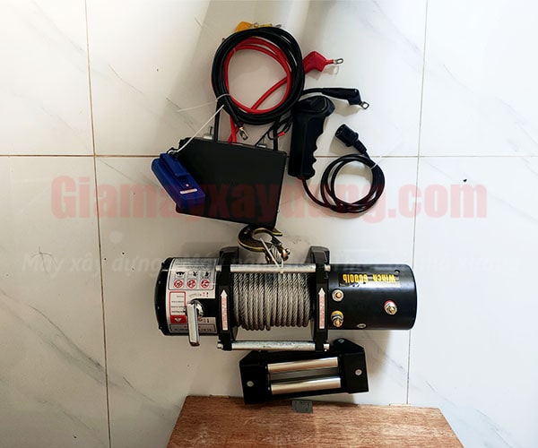Tời điện HOTO 24V 6000LBS nâng 650kg kéo ngang 2700kg