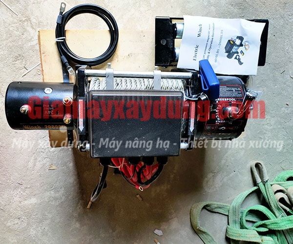 Tời điện HOTO 24V 20000LBS nâng 2000kg kéo ngang 9090kg