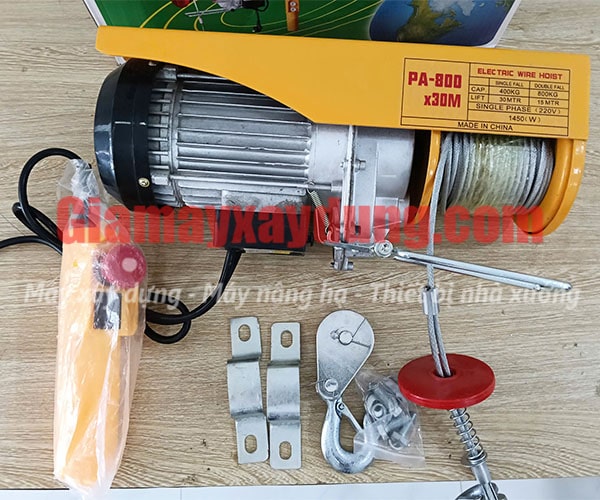 Tời điện HOTO PA800 12m 400-800kg 220V