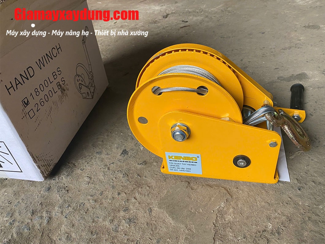 Tời quay tay 1800LBS 817Kg