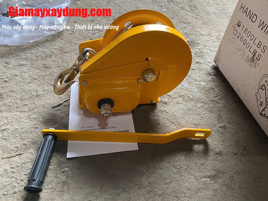 Tời quay tay 1800LBS 817Kg