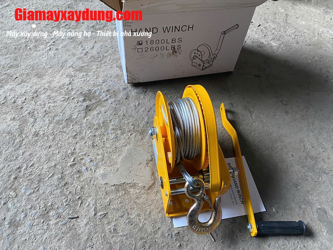 Tời quay tay 1800LBS 817Kg