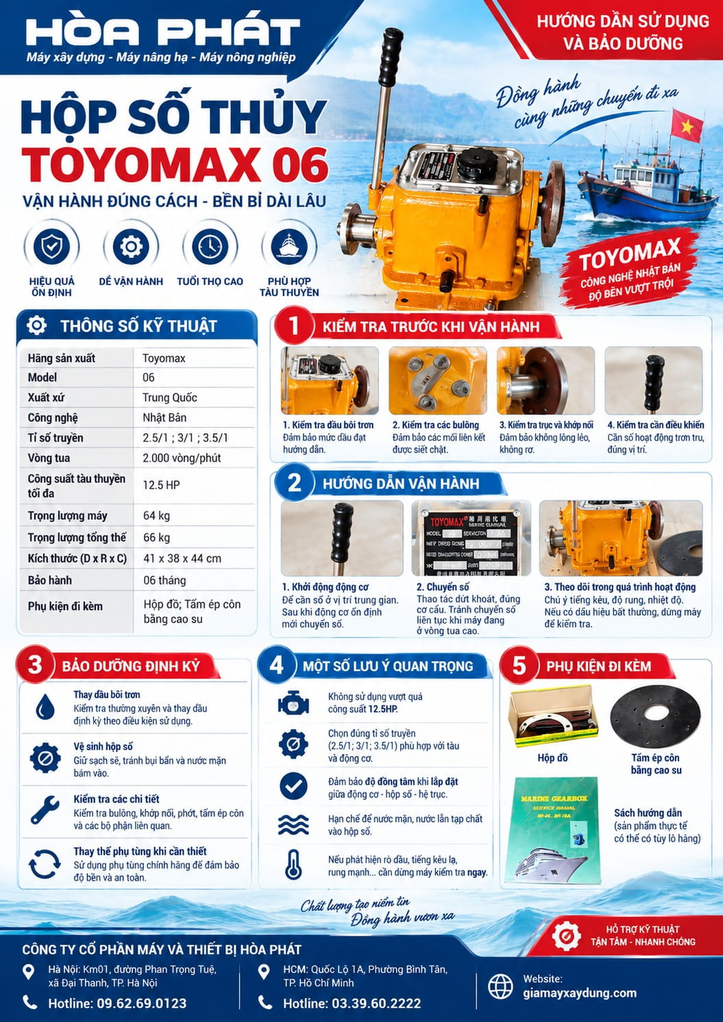 Hộp số thủy Toyomax 06