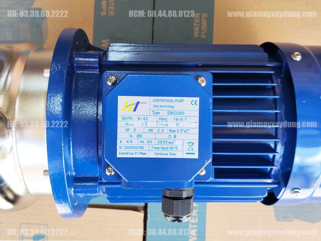 Máy bơm đầu Inox DWO300 2.2KW 3HP 380V