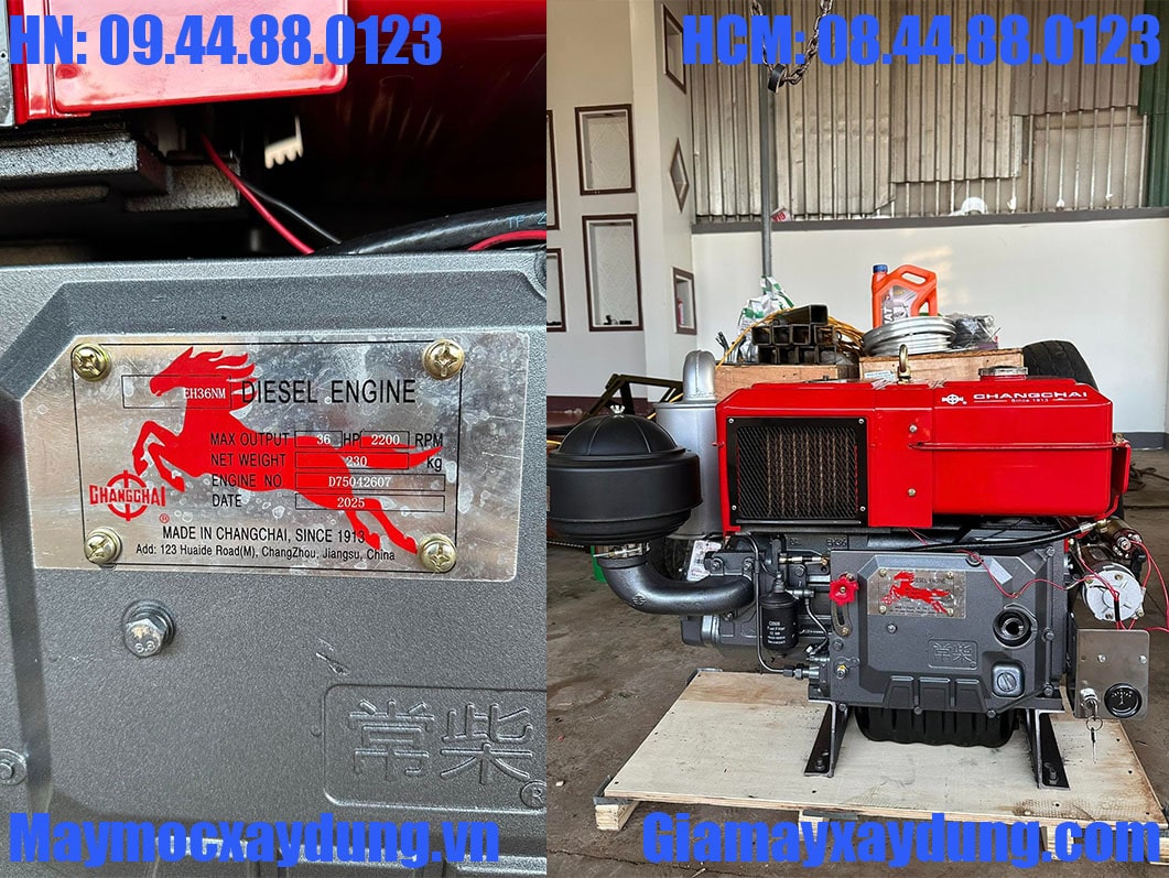 Máy nổ Diesel Chang Chai D36 EH36NM làm mát bằng gió đề