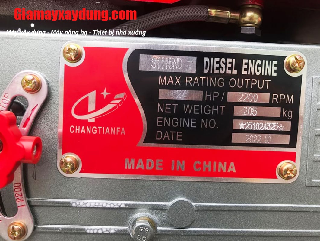 Máy nổ Diesel ChangTianfa D24 S1115ND gió đề