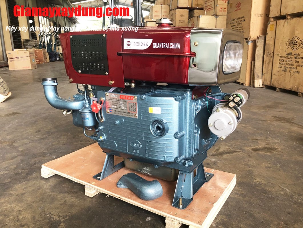 Máy nổ Diesel QuanTrai D24 S1115ND gió đề