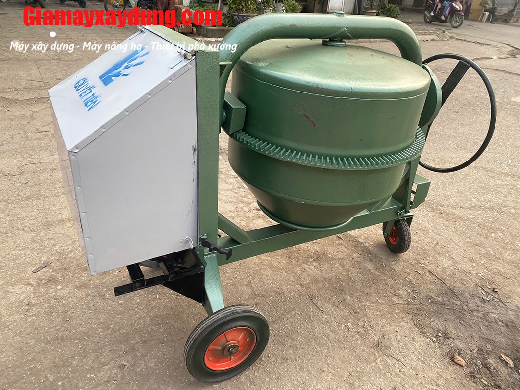 Máy trộn bê tông 350 Lít lắp động cơ điện 2.2KW 220V