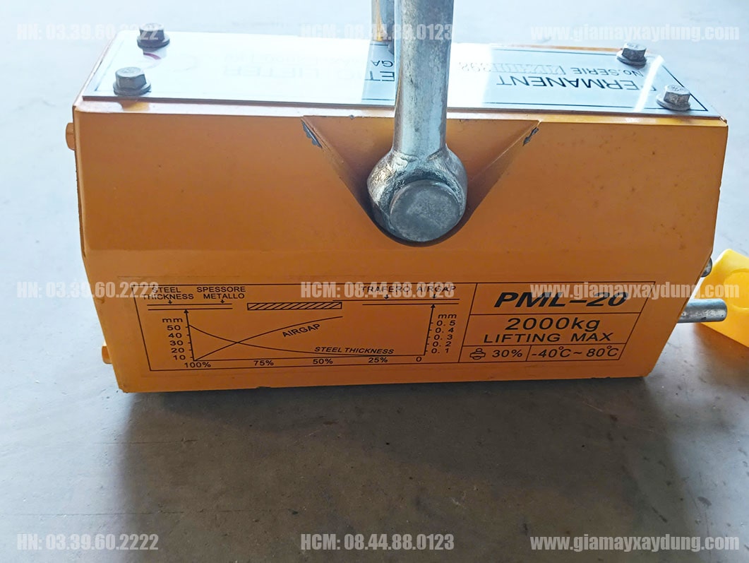 Nam châm tay gạt 2 tấn PML-20