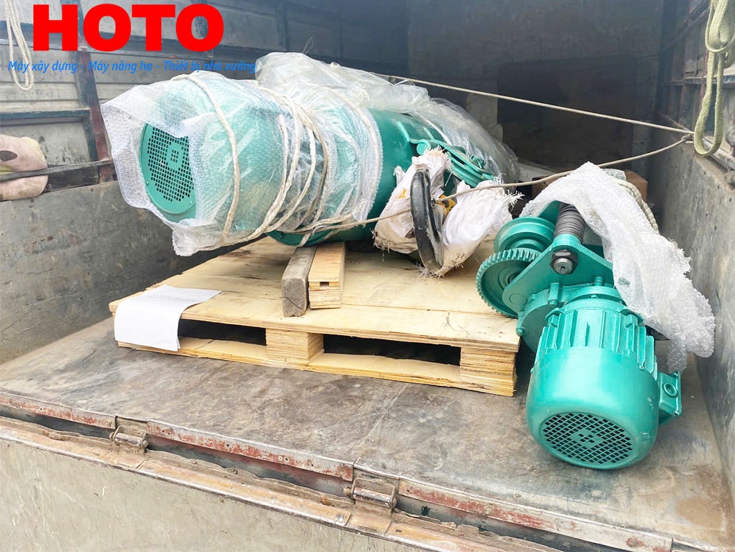 Pa lăng cáp điện HOTO 10 tấn 12m CD1 380V
