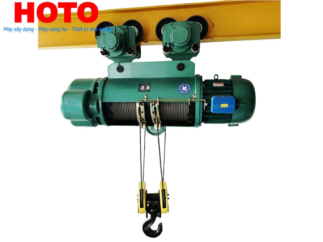 Pa lăng cáp điện HOTO 10 tấn 24m CD1 380V