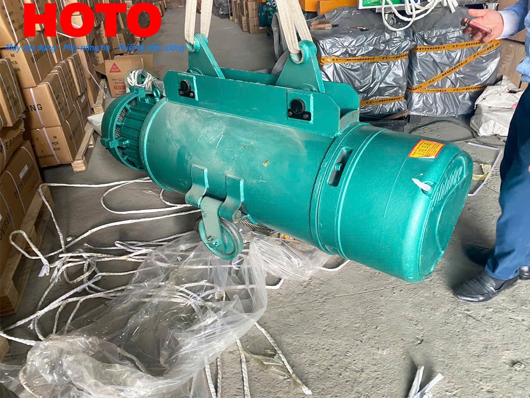 Pa lăng cáp điện HOTO 10 tấn 12m CD1 380V