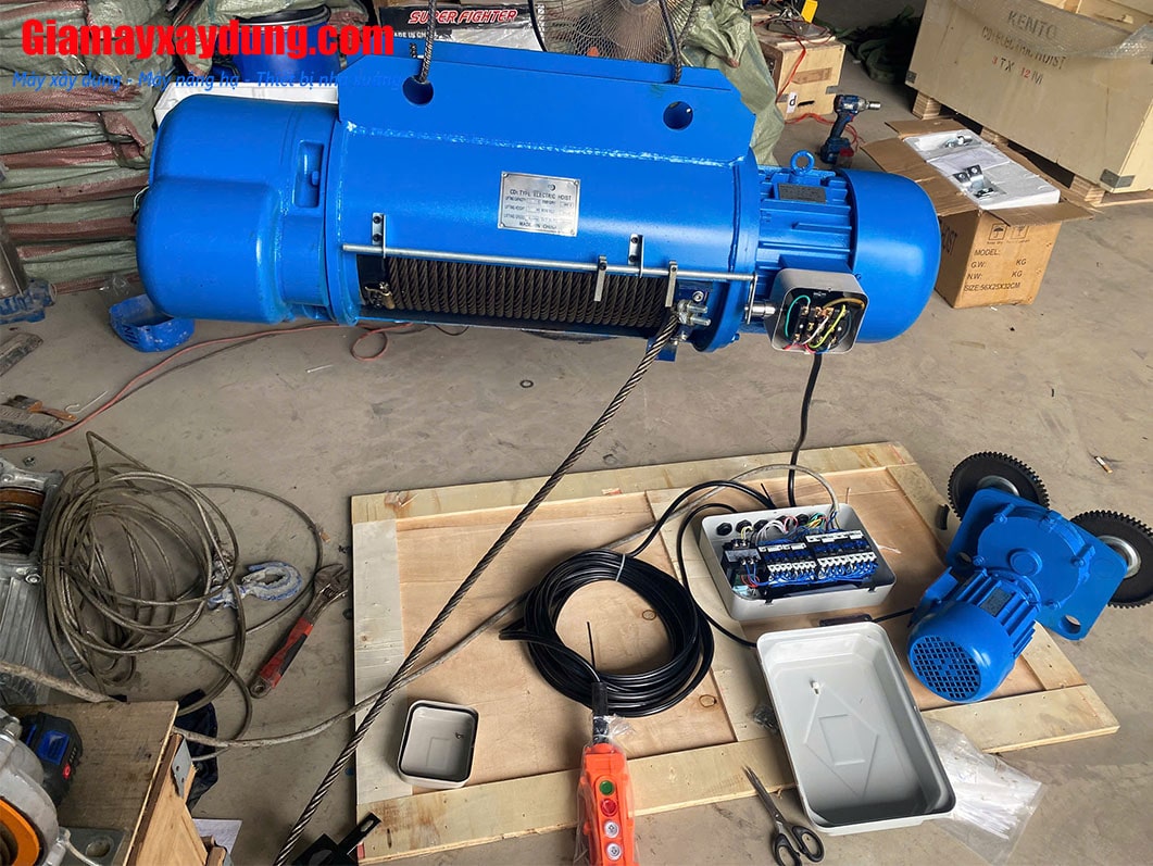 Pa lăng cáp điện HOTO 3 tấn 6m CD1 380V
