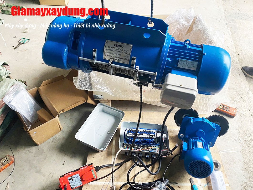 Pa lăng cáp điện Trung Quốc 1 tấn 12m CD1 380V