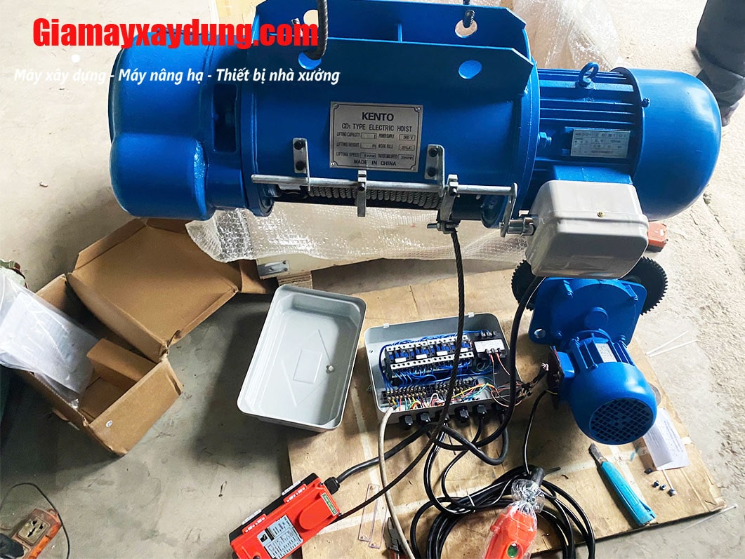 Pa lăng cáp điện Trung Quốc 1 tấn 18m CD1 380V