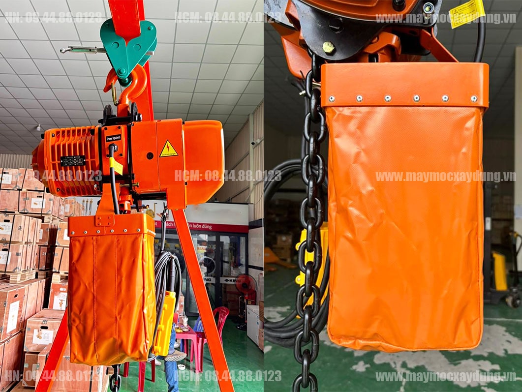 Pa lăng xích điện cố định 3 tấn 6m HHBB03-02 380V