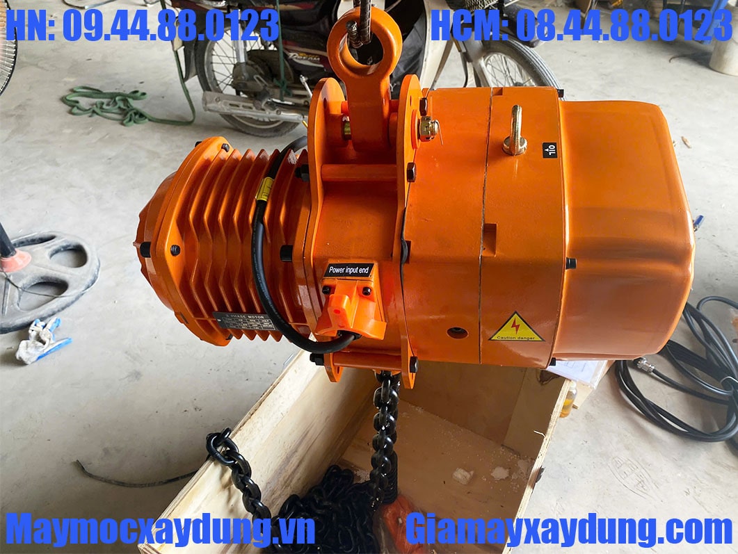 Pa lăng xích điện HOTO di chuyển 3 tấn 6m HHBB03-02 380V