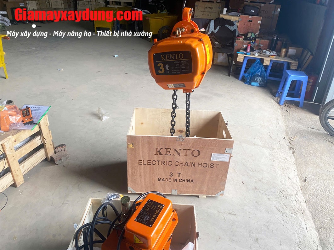 Pa lăng xích điện HOTO di chuyển 3 tấn 6m HHBB03-02 380V