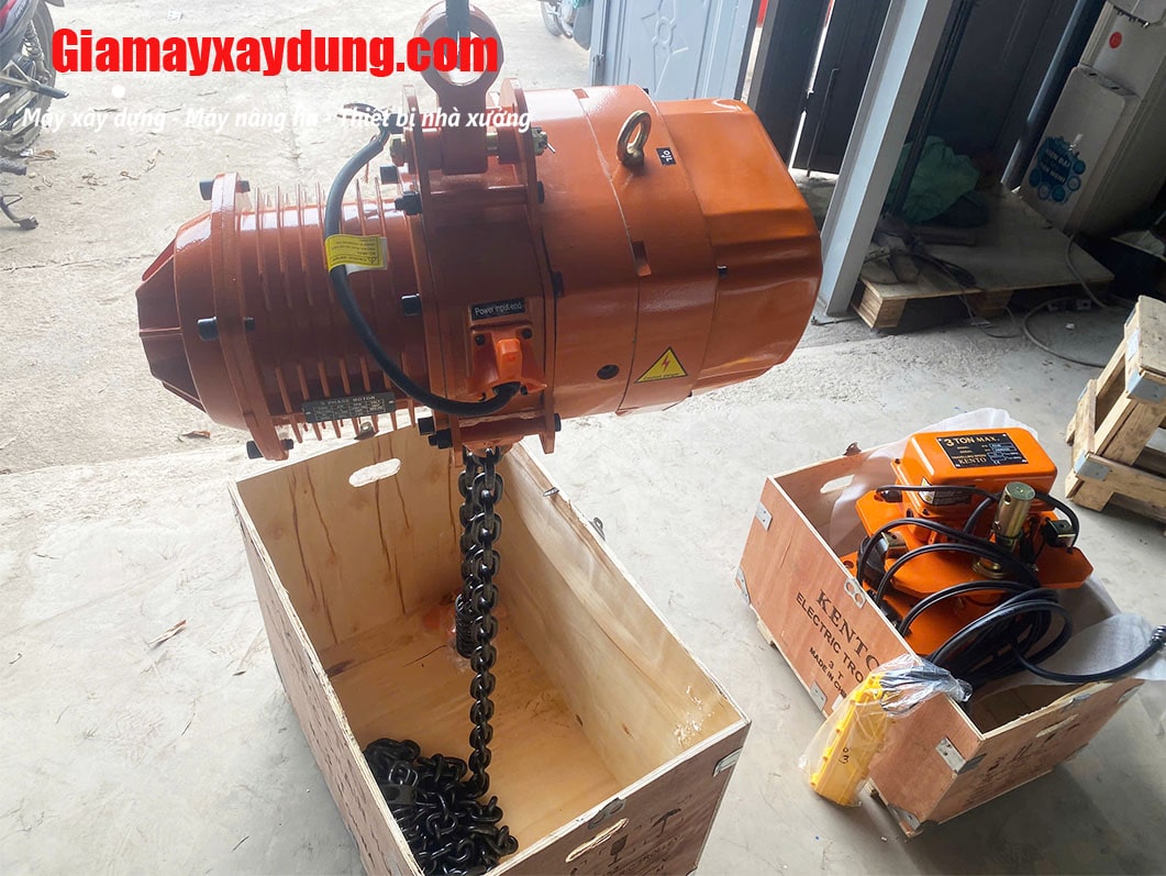 Pa lăng xích điện HOTO di chuyển 3 tấn 6m HHBB03-02 380V