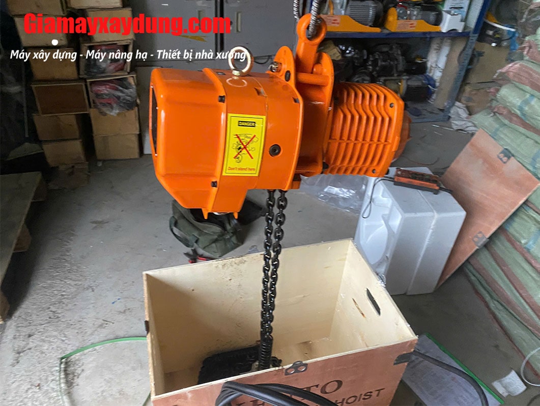 Pa lăng xích điện di chuyển 1 tấn 6m 3.6 mét/phút 380V HHBB01-02