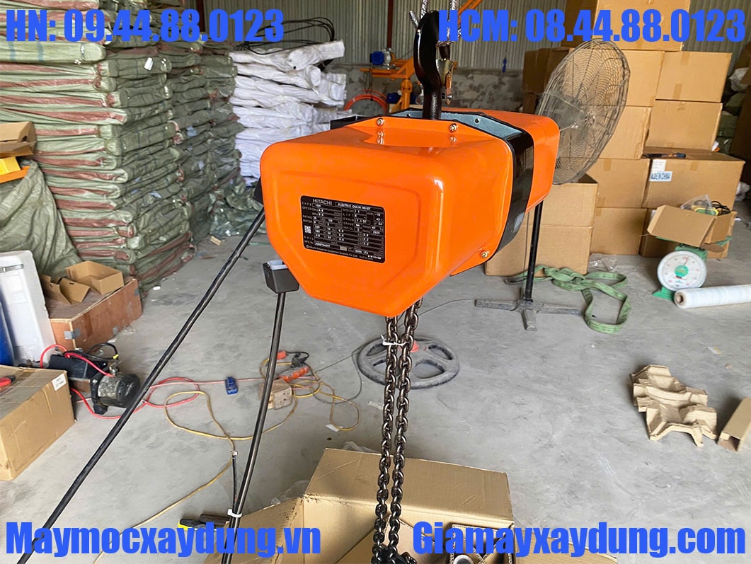 Pa lăng xích điện Hitachi Nhật Bản 1 tấn 6m 1SH