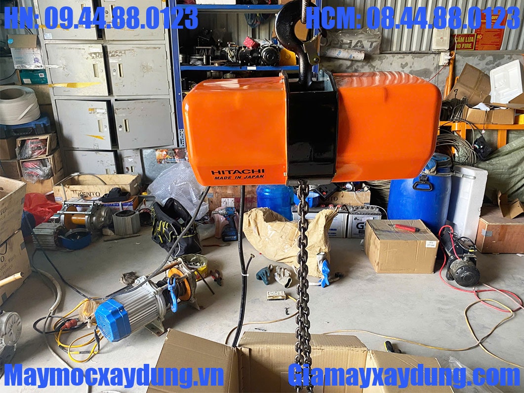 Pa lăng xích điện Hitachi Nhật Bản 1 tấn 6m 1SH