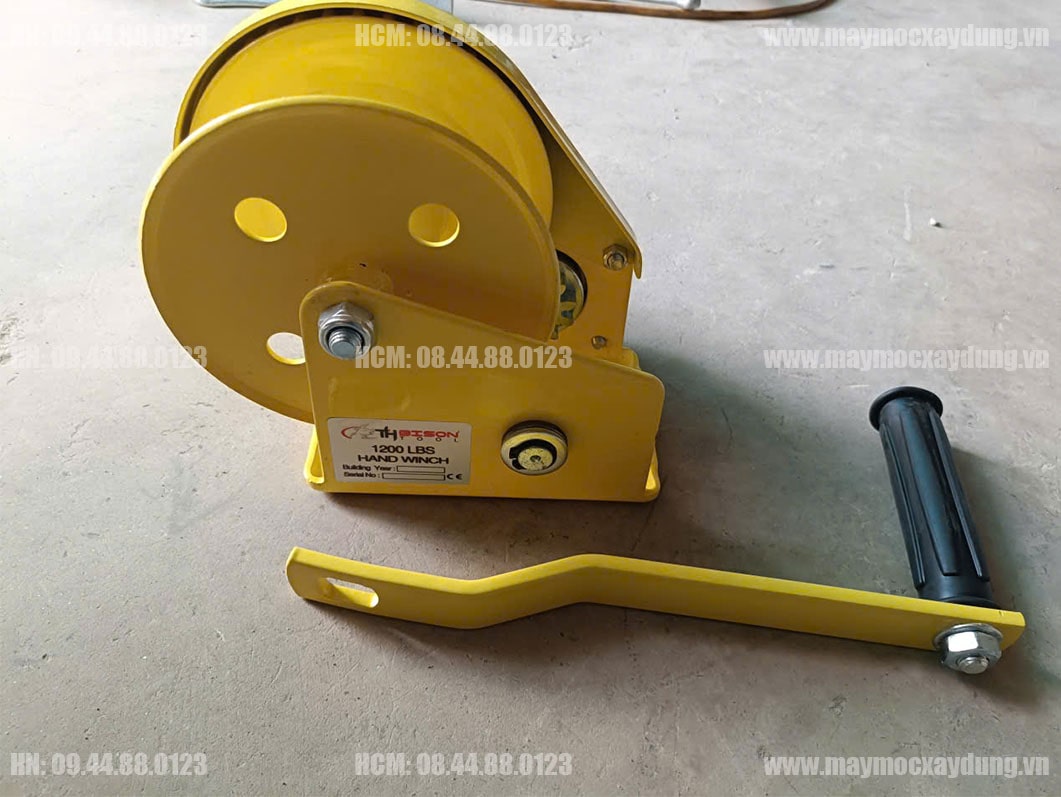 Tời quay tay 1200LBS 544kg khóa tự hãm