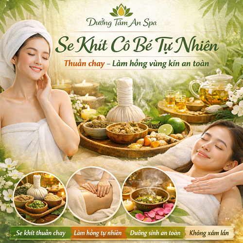 Se khít vùng kín tự nhiên – Giải pháp thuần chay, làm hồng vùng kín an toàn