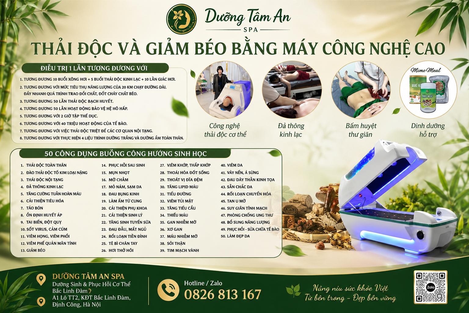 Xông Thải Độc Và Hỗ Trợ Giảm Béo Công Nghệ Cao Tại Bắc Linh Đàm