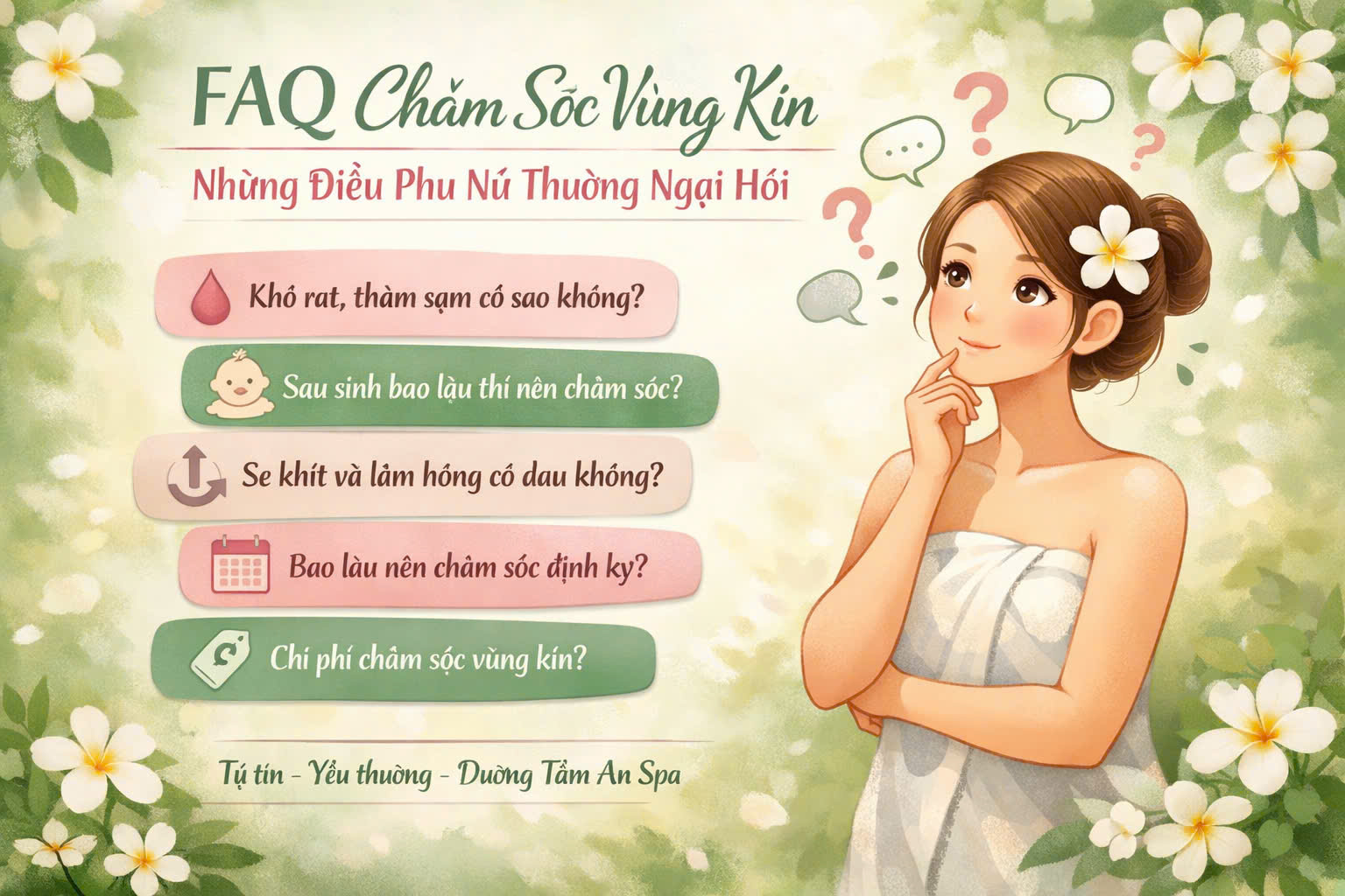 FAQ Chăm sóc vùng kín – Những điều phụ nữ thường ngại hỏi