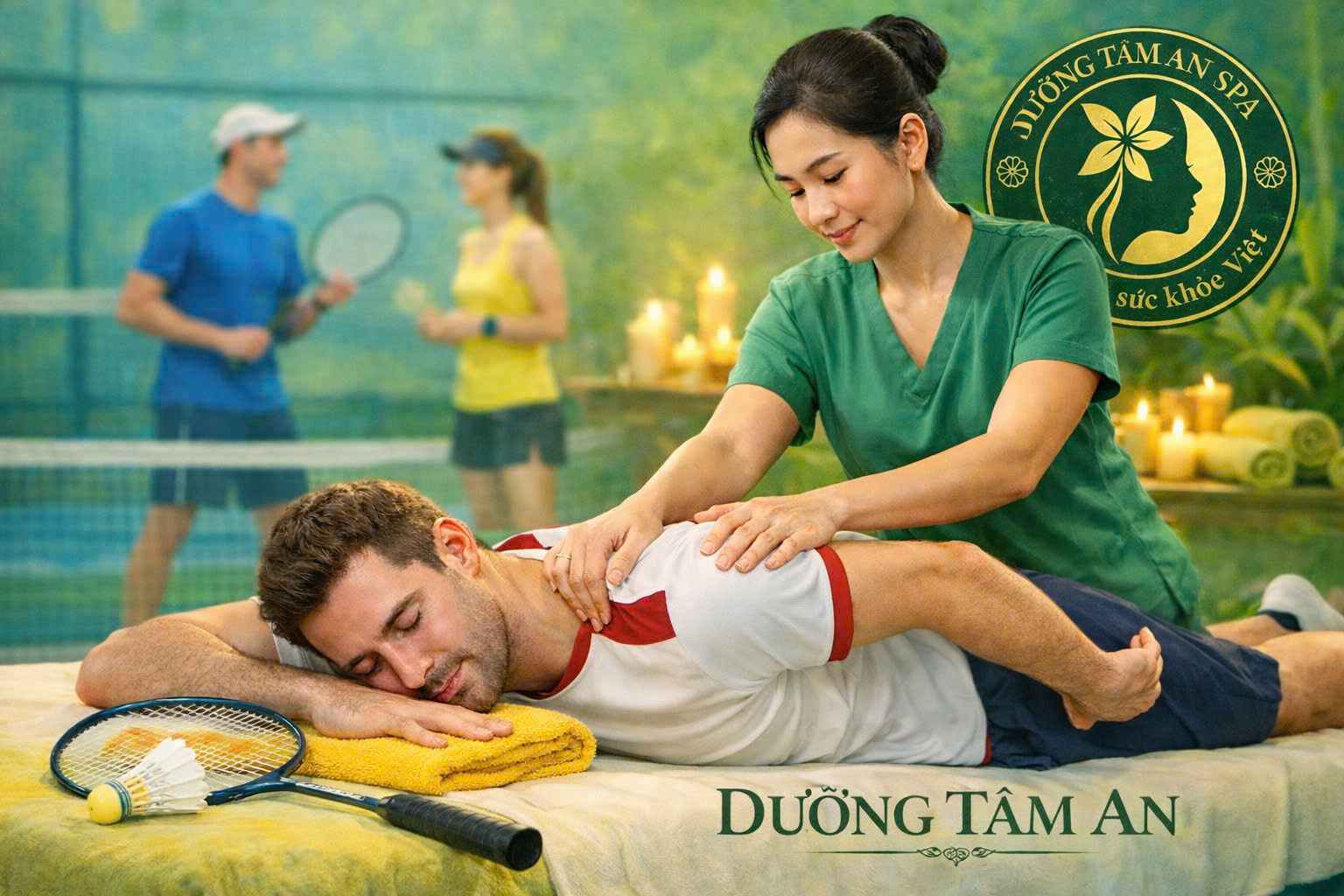 Trị Liệu Cổ Vai Gáy Cho Người Chơi Cầu Lông Tại Linh Đàm